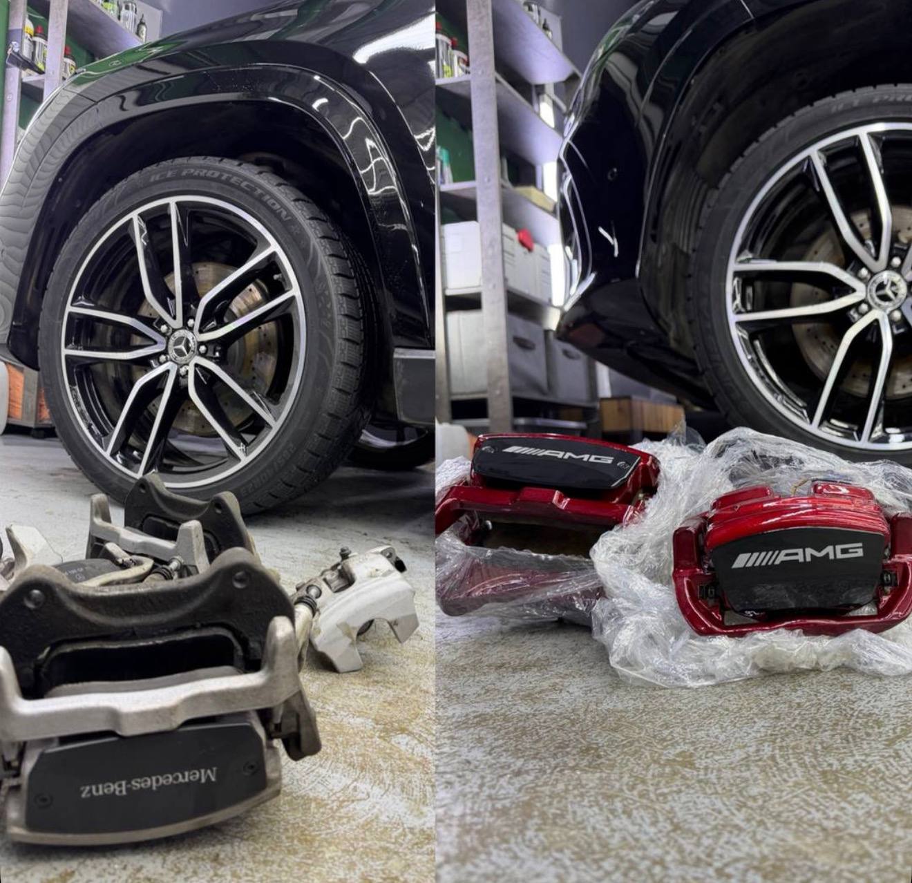 Покраска суппортов AMG